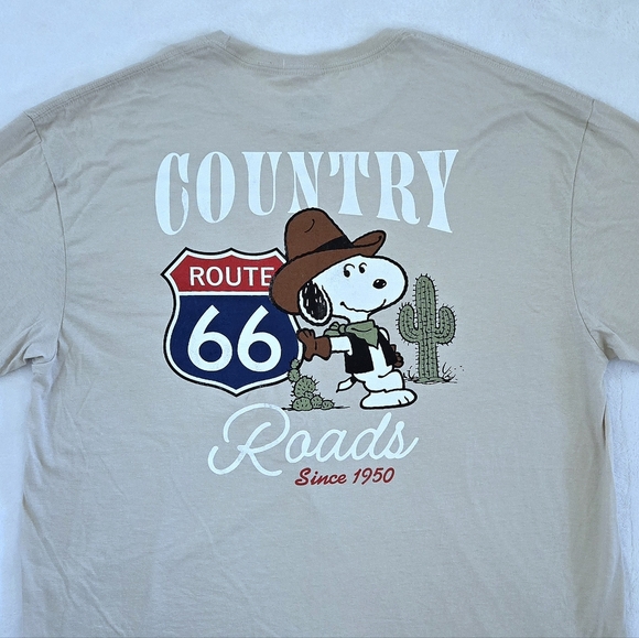 Peanuts🥜 Snoopy🐕 "Route 66" Graphic Tee👕 - NWOT - Picture 10 of 13